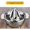 Miniatyrbillede 3 af 5: Modrad Manuel Citruspresser i Rustfrit Stål - Appelsinpresser, Citronpresser, Appelsinjuicepresser, Opvaskemaskinevenlig til Appelsiner, Citroner, Lime - 4