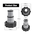 Miniatyrbillede 2 af 5: Slange Adapter A Med Krave Til Gevindede Forbindelsespumper Til Plungerventil Pool Aftapning Swimmingpool Re