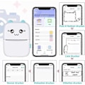 Miniatyrbillede 5 af 5: Termisk printer kompatibel med iOS Android Label Printer Effektiv mobil udskrivningsløsning