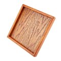 Miniatyrbilde 1 av 5: Firkantet tebrett i massivt tre 20*20cm - Serveringsbrett for kaffe, sushi, snacks til kafé, restaurant