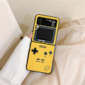 Miniatyrbillede 1 af 5: Game Boy-etui kompatibel med Samsung Galaxy Z Flip 4, luksuriøst 3D-tastatur, hårdt pc-beskyttelsescover