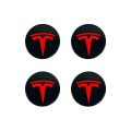 Miniatyrbillede 4 af 4: Passer til Tesla Tesla Model 3 Hjulcenterdæksel Logo - Mørkegrå Sølv Logo (fire pakker)