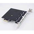Miniatyrbillede 4 af 4: Pnu-4u Pci-e Til Usb3.0 Desktop Udvidelseskort Overførsel 4-port Ny