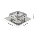 Miniatyrbilde 4 av 5: LED Taklampe 3 Lysfarger Moderne Dekorativ Kvadratisk Falsk Krystall Mini-Lysekrone for Stue Gang 85265V