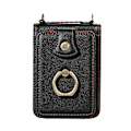 Miniatyrbild 5 av 5: För Samsung Galaxy Z Flip 6 Crossbody Wallet Case, Crossbody Axelrem Ring Stativ RFID Kreditkortshållare Läderfodral