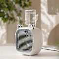 Miniatyrbillede 4 af 5: Vand Luftkøler Ventilator, Mini Ventilator, USB Ventilator, Bordplade Turbo Befugtningskøler Pink & Hvid