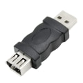 Pikkukuva 1 / 4: Firewire IEEE 1394 6-nastainen F - USB-uros-sovitin liitin PC:lle (1 kpl, musta)