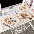 Miniatyrbillede 1 af 4: Ramen Sushi Madbord Underlag Beige Musemåtte Stor Computer Bærbar Computer Bordmåtte Skridsikker Gummibase