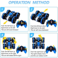 Miniatyrbilde 3 av 5: Leketoy for gutter 5-10 år RC bil 2,4 GHz RC båt vanntett RC monstertruck stuntbil 4WD RC bil gutter jenter bursdagsgave terrengstrand P