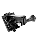 Miniatyrbillede 2 af 5: Bærbar Hjelmkamera Adapter Base Mount - Letvægts Nylon (Sort)