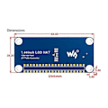 Miniatyrbilde 4 av 5: 1.44 Tommers LCD-skjerm HAT for 2B/3B/3B+/Zero/Zero W 128X128 Piksler SPI Grensesnitt LED Bakgrunnsbelysning 3.3V
