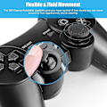 Pikkukuva 3 / 5: PS3 Ohjain, Langaton Ohjain Playstation 3:lle Bluetooth Pelikonsoli PS3:lle Kaksoisvärinällä Kuusiakselinen Kaukosäädin (musta)