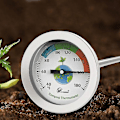 Miniatyrbillede 2 af 5: Kompost Termometer - Rustfrit Stål Dial Termometer Til Hjem & Have Kompostering - 54mm Diameter C & F Dial, 500mm Temperatur Sonde Kompost Accelerator