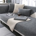Miniatyrbild 3 av 3: Soffskydd Enfärgad Sofföverdrag Soffskydd Grå elegant stilren slitstark