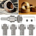 Miniatyrbild 1 av 4: Ringborr Bits Maker Trä Tjock Multi Cutter Träverktyg Set
