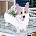 Pikkukuva 3 / 5: Sulo puutarhan kukkaruukku lehmän koiran istutuskone, lehmän corgi pomeranian vuohen puutarharuukut, pvc-kukkaruukku puutarhan kodin sisustus