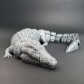 Miniatyrbillede 4 af 5: 3D-trykt leddelt krokodille legetøj til børn Justerbare led Dyrefigur Til hjemmet Soveværelse Børneværelse Dekoration Børn Fødselsdagsgave