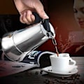 Miniatyrbild 4 av 5: Italiensk kaffebryggare 12 koppar i rostfritt stål kompatibel med alla typer av värme 12 koppar