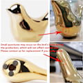 Miniatyrbild 4 av 5: Fågelstaty Guld Heminredning Modern Stil Staty Dekoration Ornament för Vardagsrum, Sovrum, Kontorsbord, Skåp