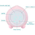 Miniatyrbilde 3 av 5: Vekkerklokke Barn Lysende Led Digital Lampe Vekkerklokke Nattlys Jente Gutter Dag Natt Barn Volum Justerbar Snooze Vekkerklokke I Usb Lading Ny