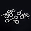 Miniatyrbilde 5 av 5: Øyebolter M4 Øyebolter Løfte Ring Ringer Tråd Skruer 304 Rustfritt Stål for Stropper Tau Binding DIY 12 Stykker