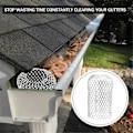 Miniatyrbillede 2 af 5: 8 stk. Tagrenderiste - Aluminium Tagrendenedløbsrist, Udvidbar Bladsifrist Tagrendebeskyttere Ned 10 X 17cm