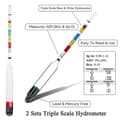 Miniatyrbillede 5 af 5: Øl Hydrometer, Hydrometer Test Kit, Triple Scale Hydrometer Til Vinproduktionssæt Øl Hydromet