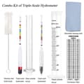 Miniatyrbillede 2 af 5: Øl Hydrometer, Hydrometer Test Kit, Triple Scale Hydrometer Til Vinproduktionssæt Øl Hydromet