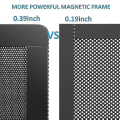 Miniatyrbillede 5 af 5: Fan Støvfilter Mesh Magnetisk Ramme Pvc Pc Computer Kabinet Fan Støv Mesh Dæk Griller Sort -zmd(størrelse:120*120mm 5pak)