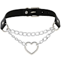 Pikkukuva 1 / 5: Choker - Sydän - Ketju - Musta Musta