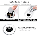Miniatyrbillede 4 af 5: Universal Vask, Pop-Up Vaskprop, Vask Afløb med Anti-Tilstopning Si, Universal Vaskprop med Magnetisk Vandventil 34-38mm