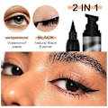 Pikkukuva 3 / 5: Eyeliner-leimasin, nestemäinen eyeliner-leimasin, siivekäs eyeliner-leimasin, vedenpitävä siivekäs eyeliner, kaksipäinen, pitkäkestoinen, ei huimaa