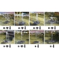 Miniatyrbillede 3 af 5: Opgraderet Solvandfontæne med 3W LED-lys - Solcelledrevet Fontæne med 8 Vandtyper - Solcelledrevet Flydende Fontæne til Fuglebad, Have, P