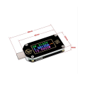 Pikkukuva 3 / 5: Rd Tc66 Type-C PD Trigger USB Volttimittari Ampeerimittari Jännite 2-suuntainen Virtamittari Monimittari PD Lataus B