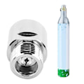 Miniatyrbillede 3 af 5: CO2 Cylinder Adapter TR21-4 Hun Gevind til CGA320 Han Gevind til Sodavandsapparat