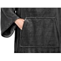 Miniatyrbilde 4 av 5: Oversized hettegenser-teppe med stor lomme, multifunksjonell Dark Gray