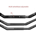 Pikkukuva 5 / 5: Metallikori Chassis Runko Palkki 1/10 RC Crawler Autolle AXIAL SCX10 III AX103007 Punainen