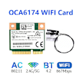 Miniatyrbillede 2 af 5: Qca6174 Wpeq-261acn(bt) Wifi Kort+2xantenne 802.11ac 867m Qca6174 Bluetooth 4.2 Wifi 5 Mini Pcie Ca