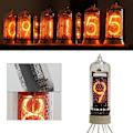 Miniatyrbild 3 av 5: IN-14 Nixie-rörsklocka Kit - Retro skrivbords termometer & klocka med autentisk kallkatoddisplay js
