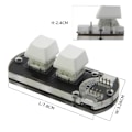 Miniatyrbild 2 av 5: T-encoder Shield V1.0 Ch552 Anpassningsbara Makro-knappar med Apa102 RGB LED Utvecklingskort T-encoder Knapputbyggnadsmodul