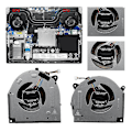 Miniatyrbillede 3 af 5: Bærbar computer Cpu Gpu køleventilator til Legion Y7000-2019 Y540-15irh 5f10s13886 Dc28000e3f1