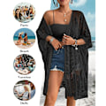 Miniatyrbild 3 av 5: Dam badkläder ytterkläder kofta, bikini badkläder, sommarstrandmode, kustnära stil cover-up
