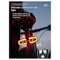 Miniatyrbilde 2 av 5: Elektrisk Scooter Signal Baklys med Hornvarsling, Blinklys, USB-Lading, Baklys, Nattkjøring Advarselslys