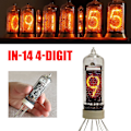 Miniatyrbild 5 av 5: IN-14 Nixie-rörsklocka Kit - Retro skrivbords termometer & klocka med autentisk kallkatoddisplay js
