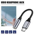 Miniatyrbillede 3 af 5: +USB Type C-adapter til 35 mm AUX-lydhovedtelefonstik X7U5 til Android G2W1