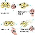 Miniatyrbild 4 av 5: Gestkontrolldrönare, 360 Flips Gestkontrolldrönare Rc Quadcopter Flygplan Hand Sensor Drönare Med Smart Watch Kontrollerad Present Till Barn