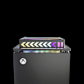 Miniatyrbild 3 av 5: Kylfläkt kompatibel med Xbox Series X, med LED-ljus, dammskyddande metallnätfläkt externt kylsystem