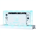 Pikkukuva 1 / 5: Läpinäkyvä suojakotelo pölyltä suojaava näyttölaatikon kansi Ns Switch/oledille, valaistulla pohjalla, Switch-akryyliemokotelo