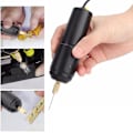 Miniatyrbillede 2 af 5: Mini Bærbar Elektrisk Boremaskine, Med Bor Bits Usb Boremaskine Graveringsværktøj Smykkeværktøjer Til Træ Epoxy Harpiks Håndværk Diy Træ Håndværk (0,8-1,2mm)