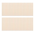 Miniatyrbilde 1 av 2: 100 stk Tre Runde Rundstav Staver Håndverkspinner For Trearbeid DIY Bygging Modell Leke Modellproduksjon Materialer (10 X 0,5 cm)